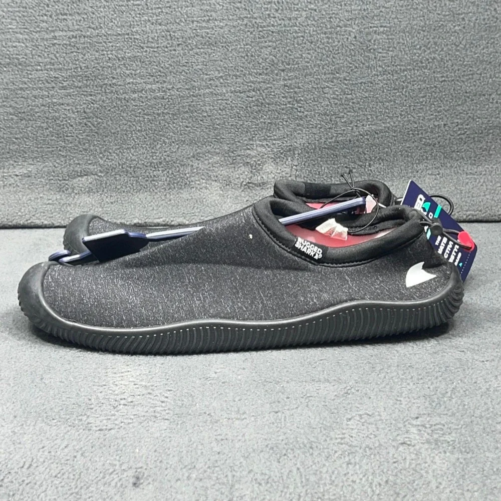 Rugged Shark AquaFlo Mens Gray Water Shoes Size 10 Slip On Loafer